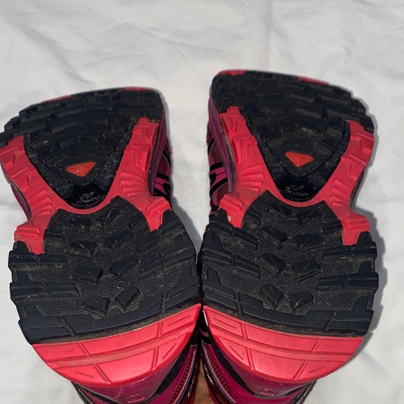 Salomon Women's Pro 3D Athletic Shoes - Burgundy and Black - Picture 7 of 11